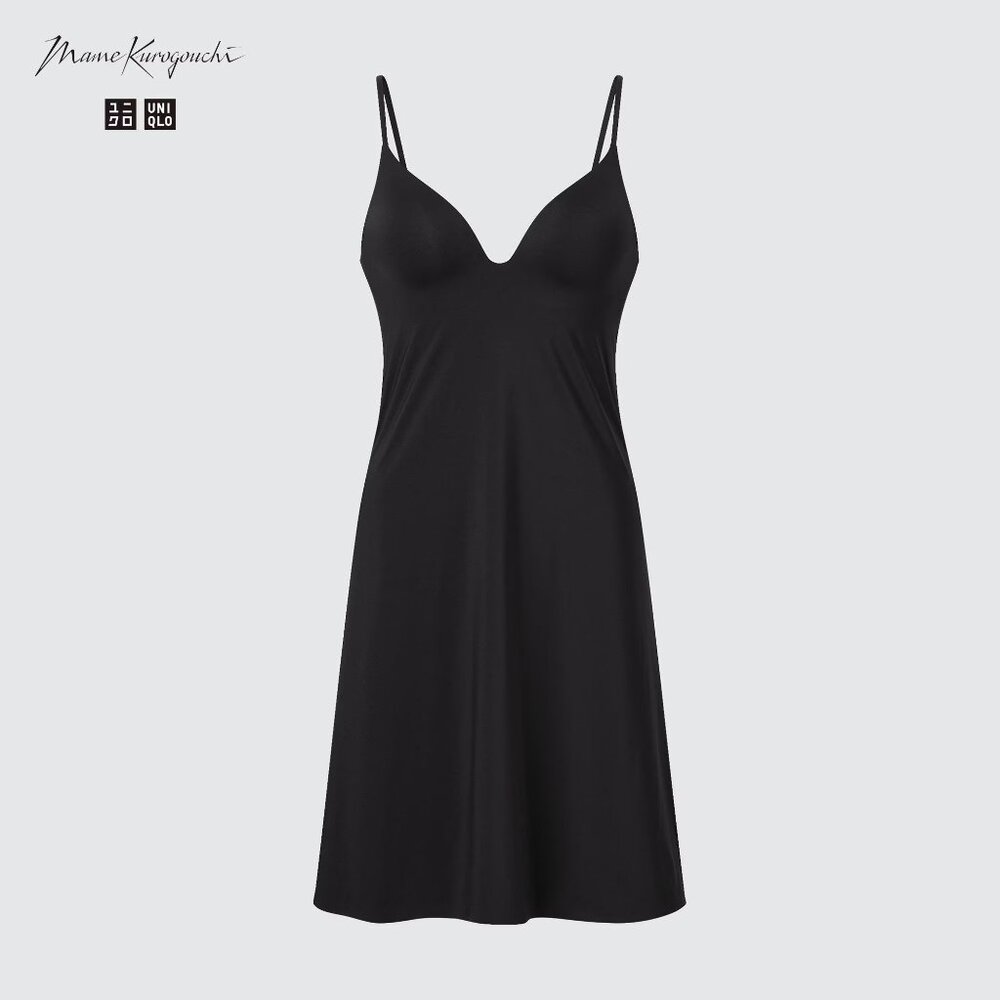 Uniqlo x Mame Kurogouchi AIRism Plunging Bra Slip Black M NWT